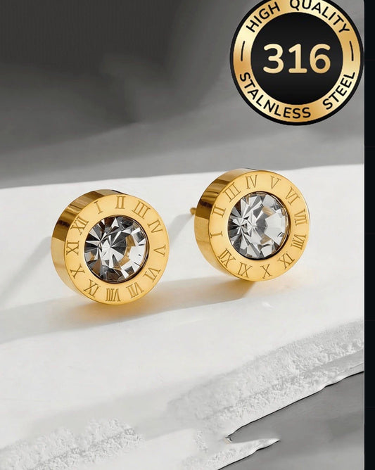 E6091 Aretes broquel acero inoxidable 1.5cm