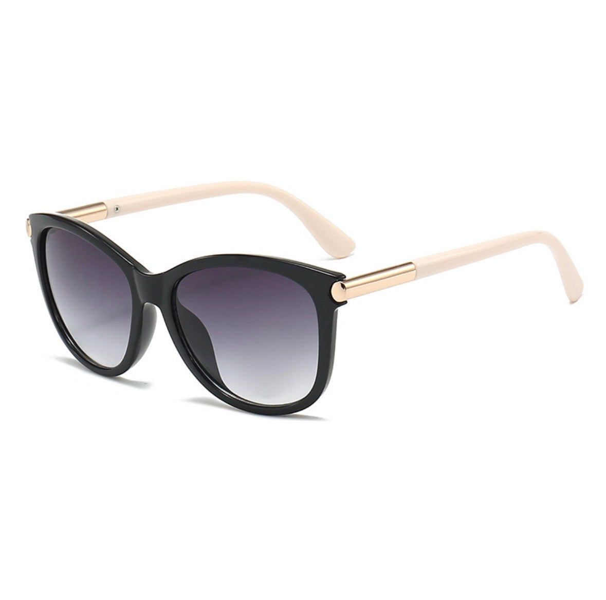 GF18 gafas de sol degradadas que adelgazan la cara marco beige