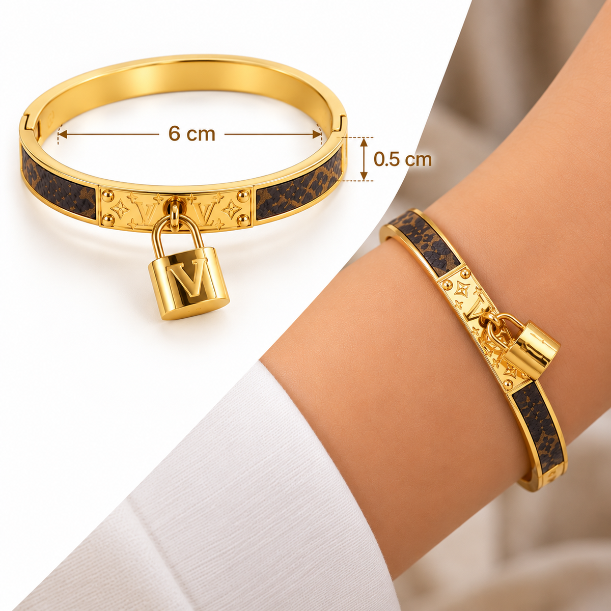 B545 Brazalete dupe acero inoxidable 304