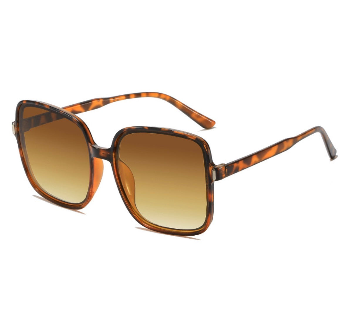 GF31 gafas de sol cuadradas armadura animal print  resina