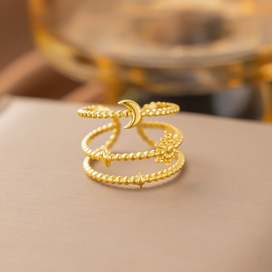 AC182 anillo estrella de mar acero de titanio