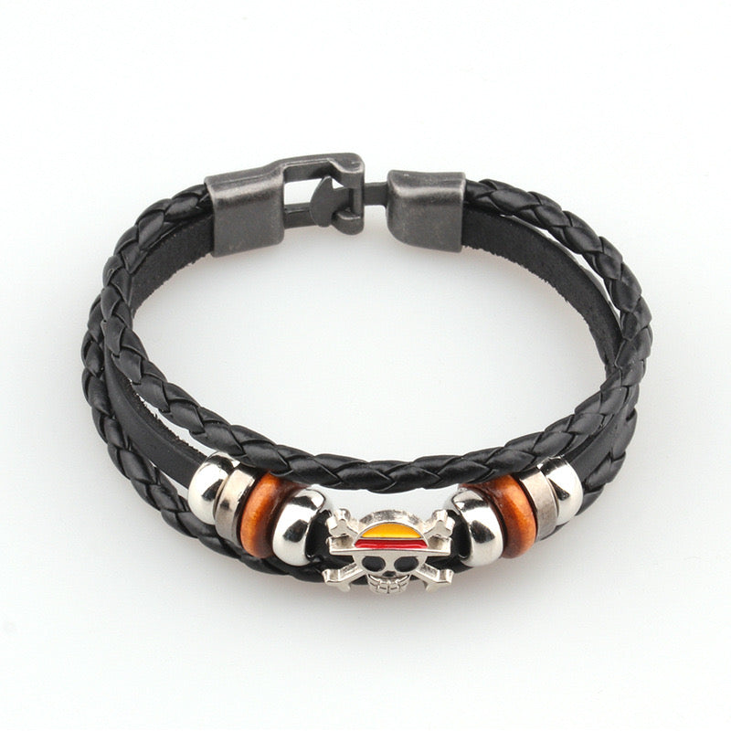 B303 Pulsera one pice para caballero cuero sintetico 20cm