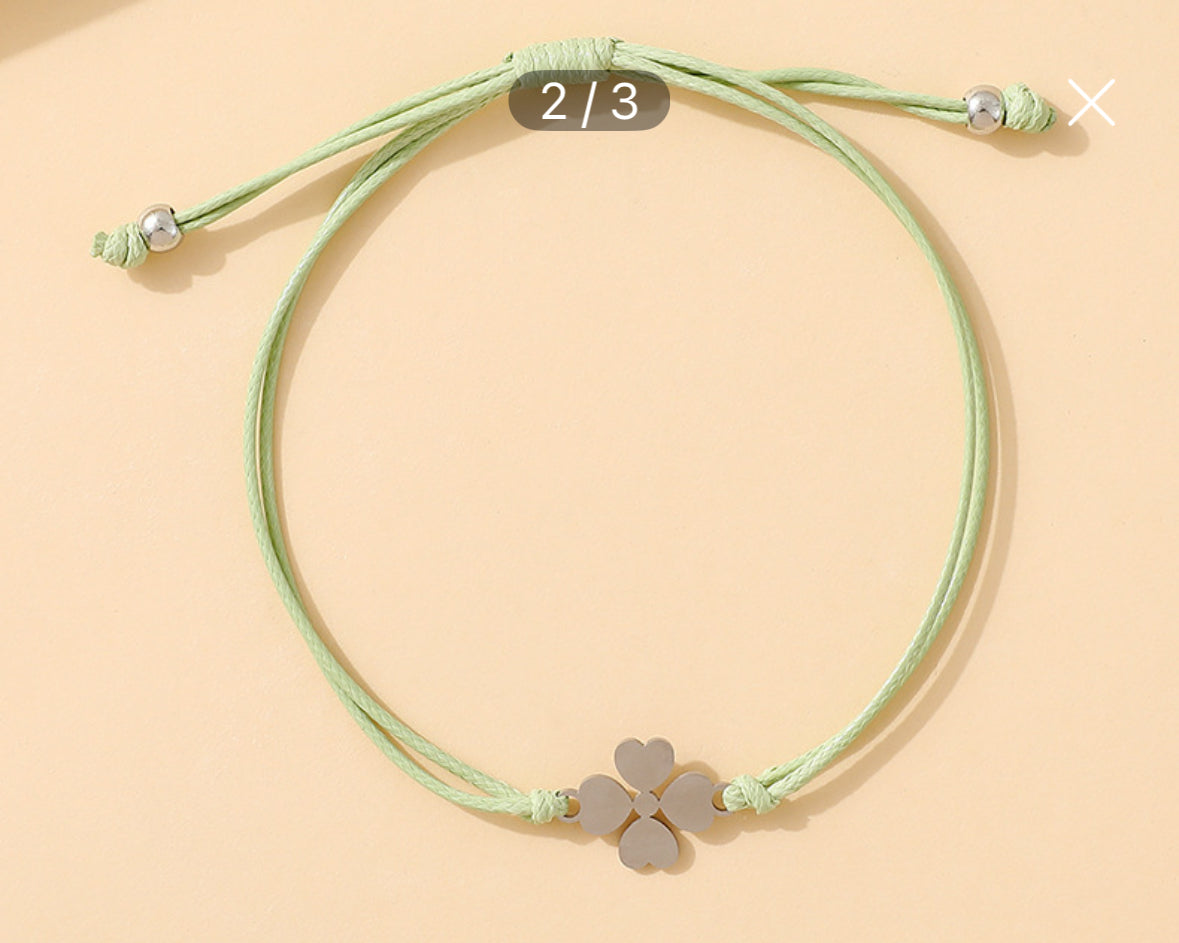 B278 Pulsera acero inoxidable cordon ajustable 1.5cm
