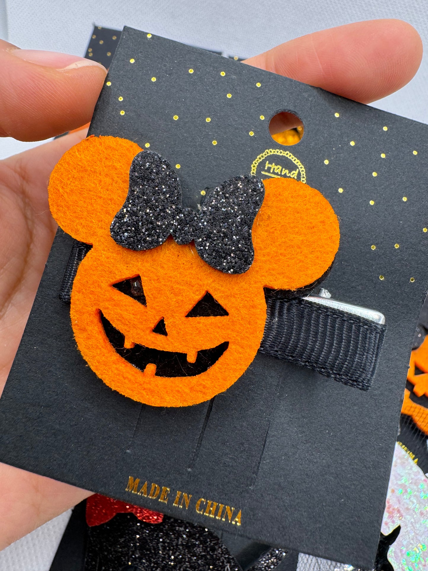 Pinza para el cabello de niña Halloween