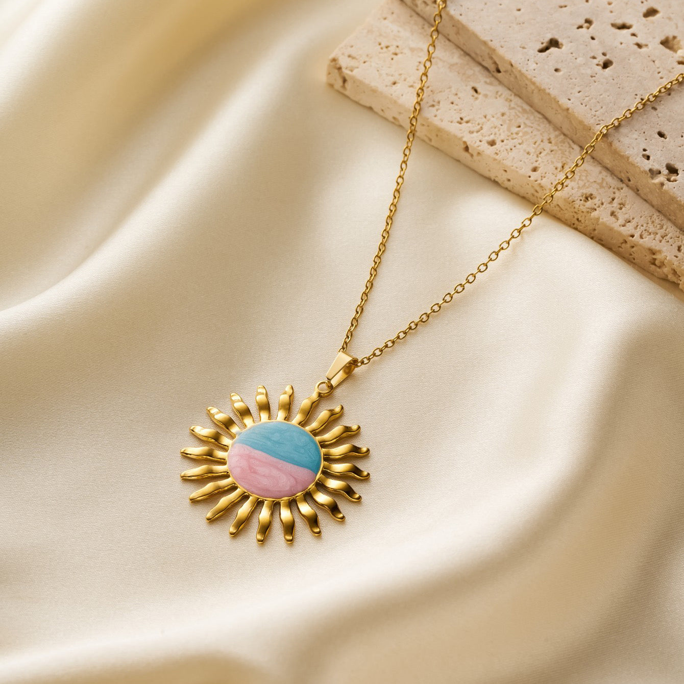 C1015 collar sol acero Inoxidable 21cm de largo 4cm