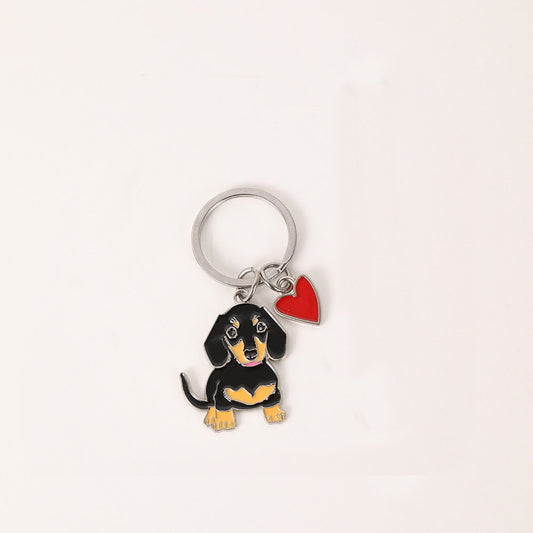 K93 llavero perro salchicha aleacion 7.5cm
