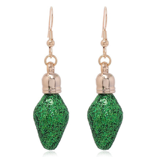 E4188 Aretes foco de Navidad aleacion 3.5cm