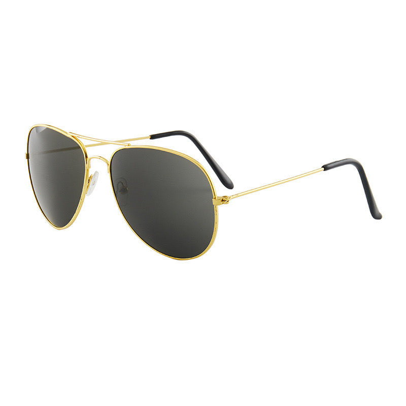 L181D Lentes caballero negro dorado