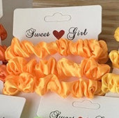 Ac205 Donas para el cabello naranja  bajo elástica