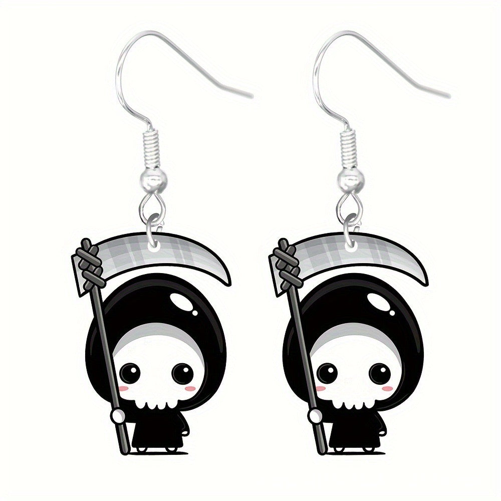 E4011 Aretes para Halloween acrílico 5cm