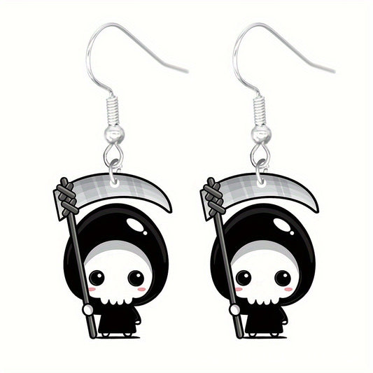E4011 Aretes para Halloween acrílico 5cm