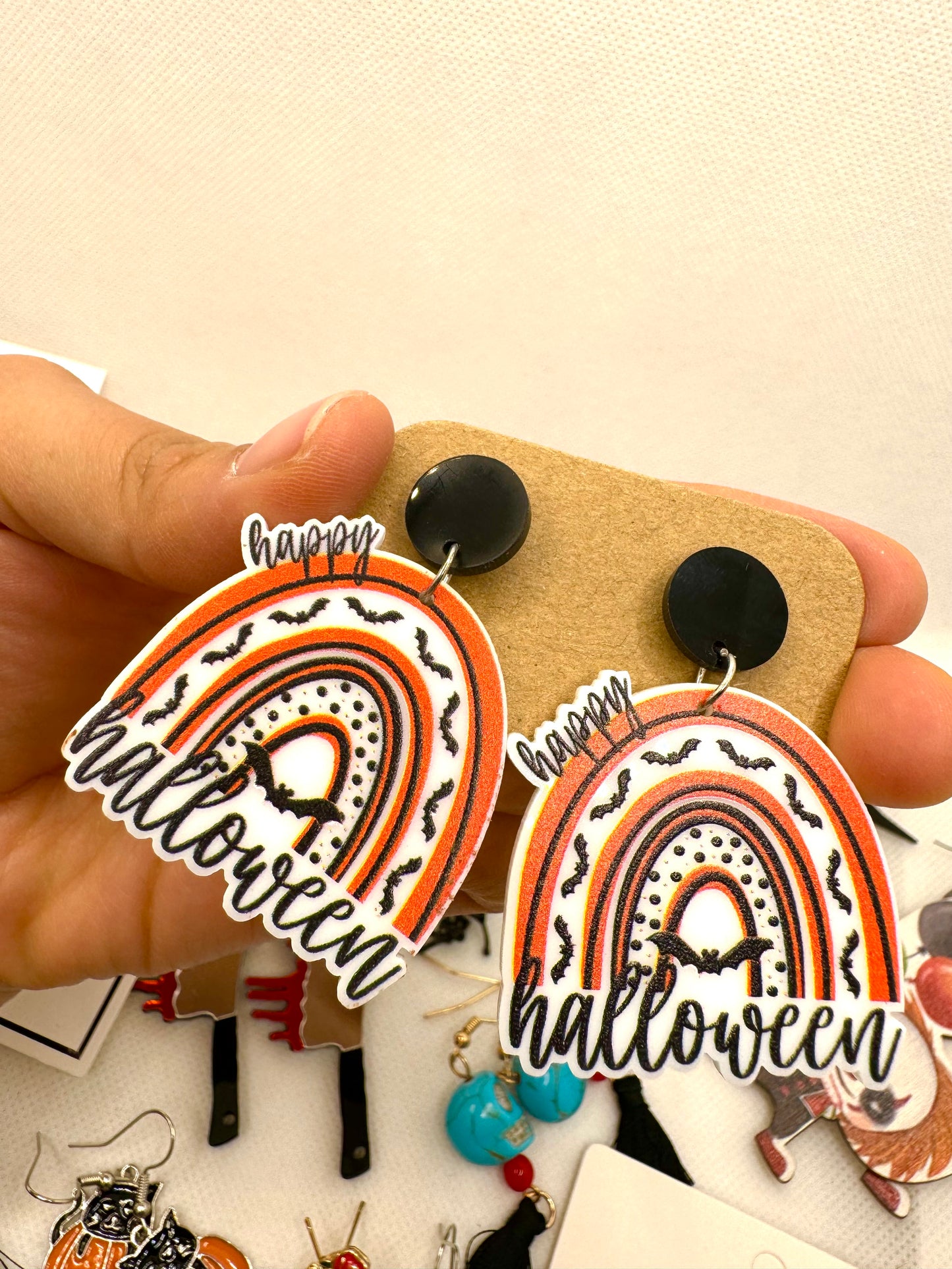 J22 Aretes Halloween acrílico 4.5cm