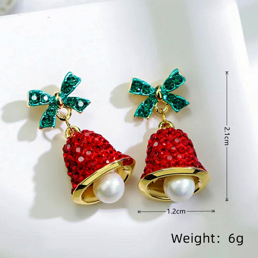 E4176 Artes campanas navideñas aleacion esmaltado 2cm