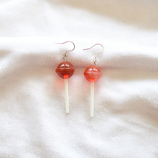 E4844 Aretes paletas caramelo resina 5cm