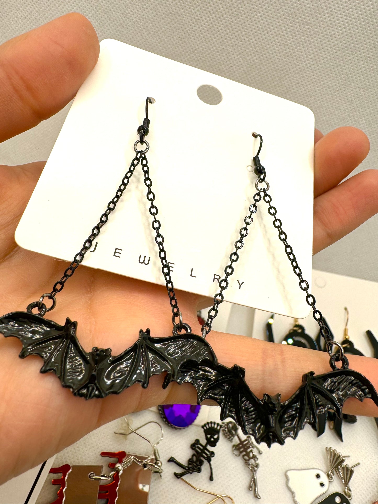 E526 Aretes Murciélago Halloween