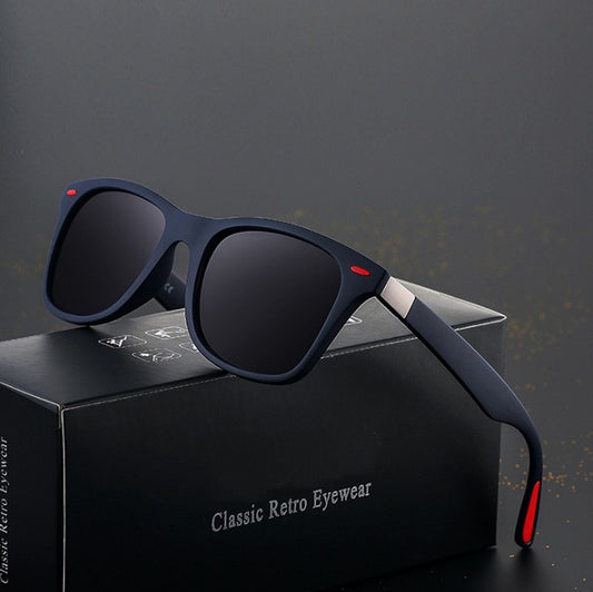 L177 Lentes para caballero azul oscuro rojo gris talla unica