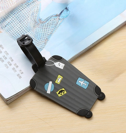 J517N Porta etiqueta de equipaje goma maleta 10cm