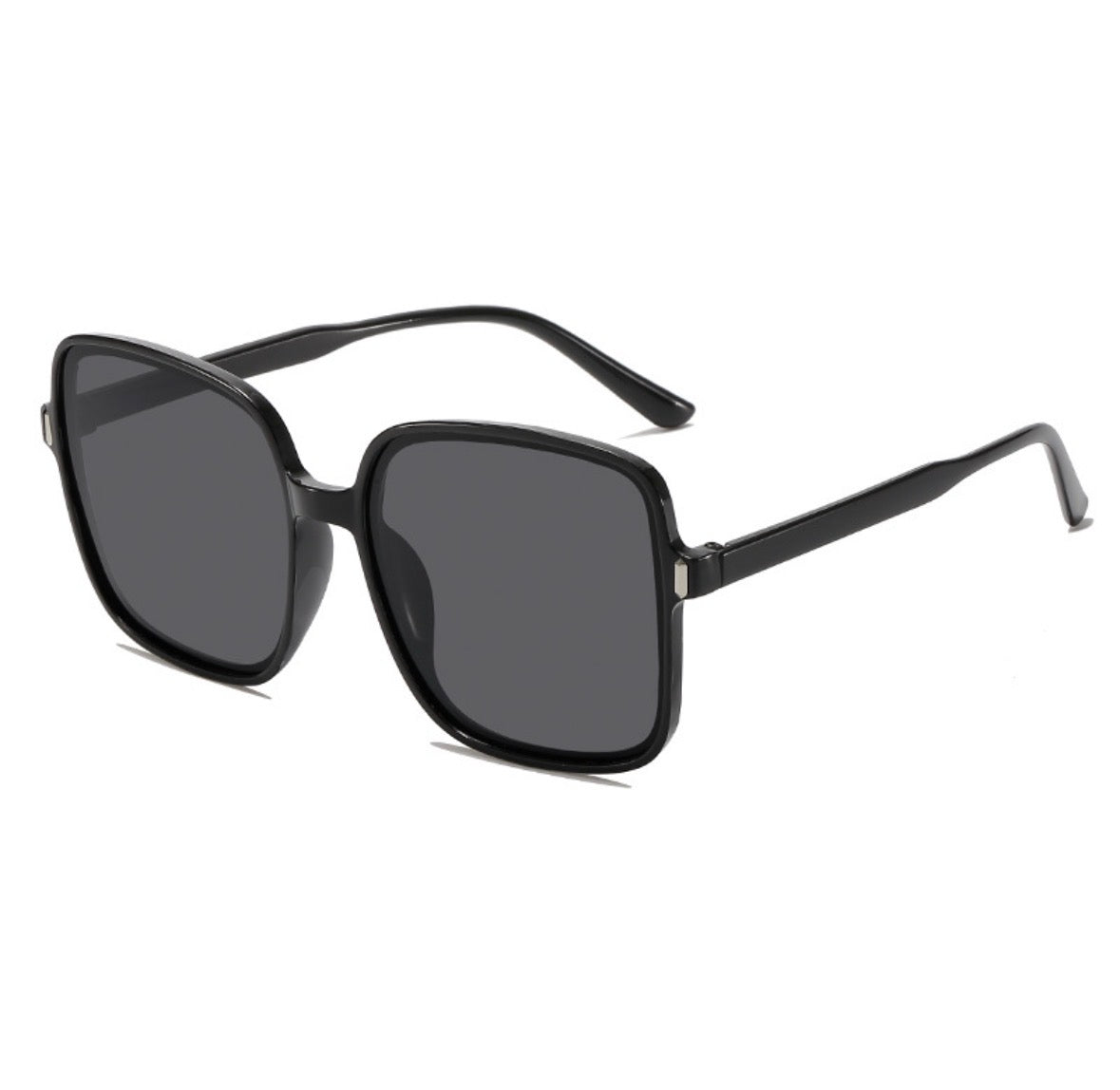 LEN 01 Lentes de sol cuadrado negro resina