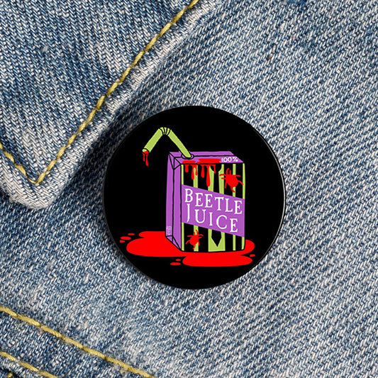 P138 pin broche para ropa beetlejuice Halloween 3cm