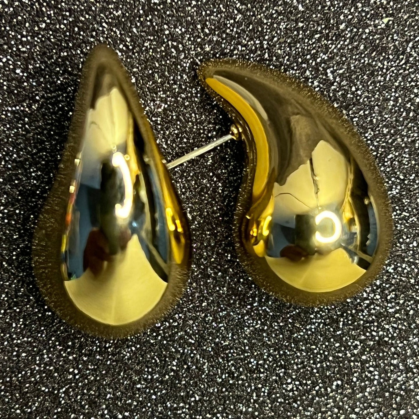 E3315 Aretes gota tipo bottega acrilico 3cm