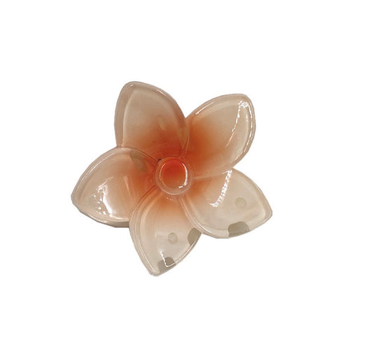 SY06 Pinza para el cabello flor coral plástico 4.5cm
