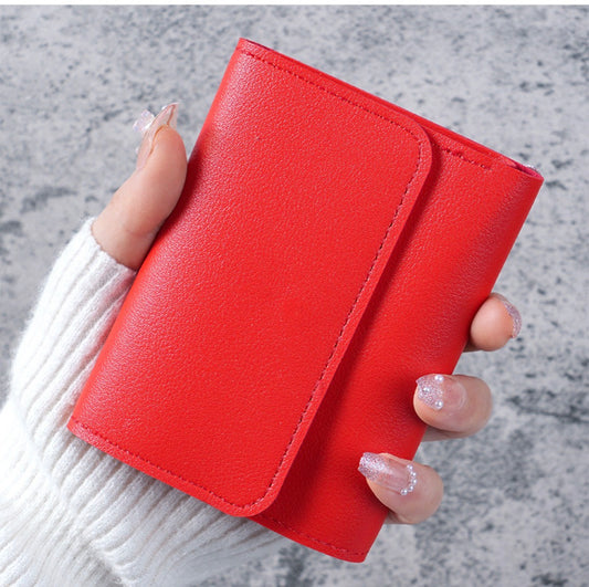 CR35 Tarjetero rojo piel sintetica 9.5x11.5cm
