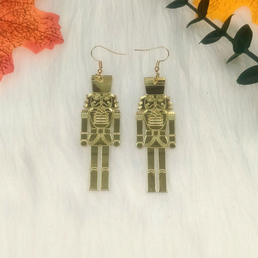 E3999 aretes soldado cascanueces acrílico 9.5cm