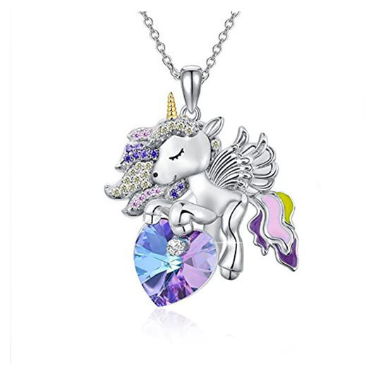 C469 Collar pony aleacion cristal