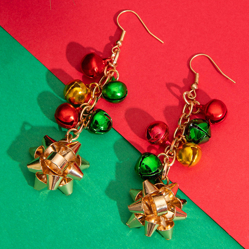 E4371 Aretes cascabeles Navidad 7.2cm