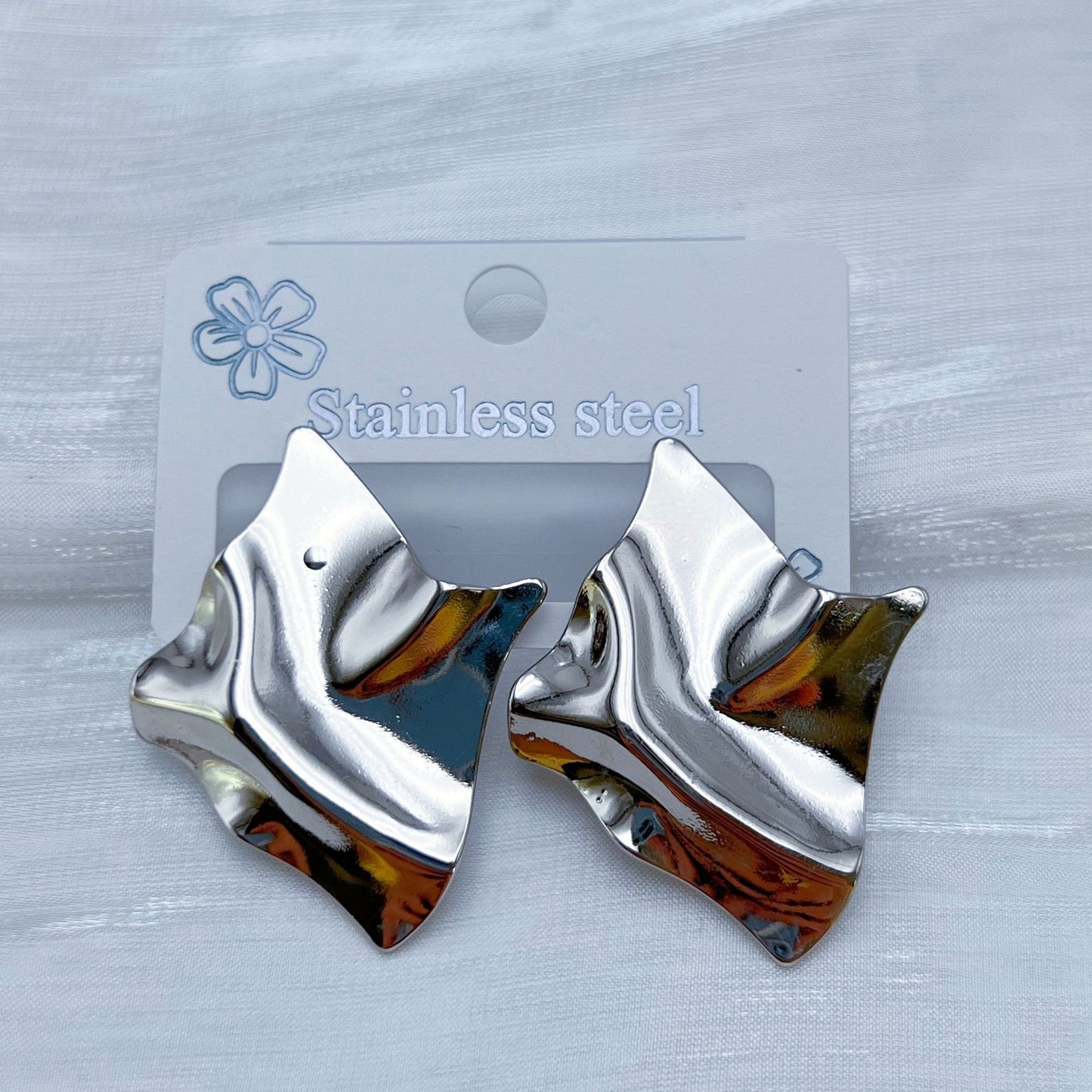 E7268 Aretes acero inoxidable 3.5cm