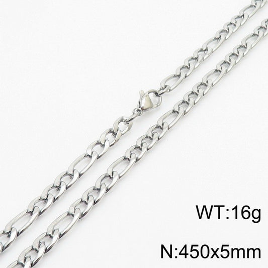 C592 Collar caballero acero inoxidable largo 22cm