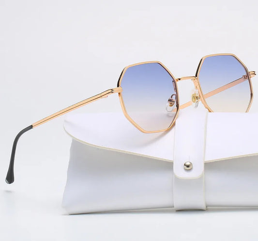 L182 Lentes forma poligono para mujer proteccion uv400