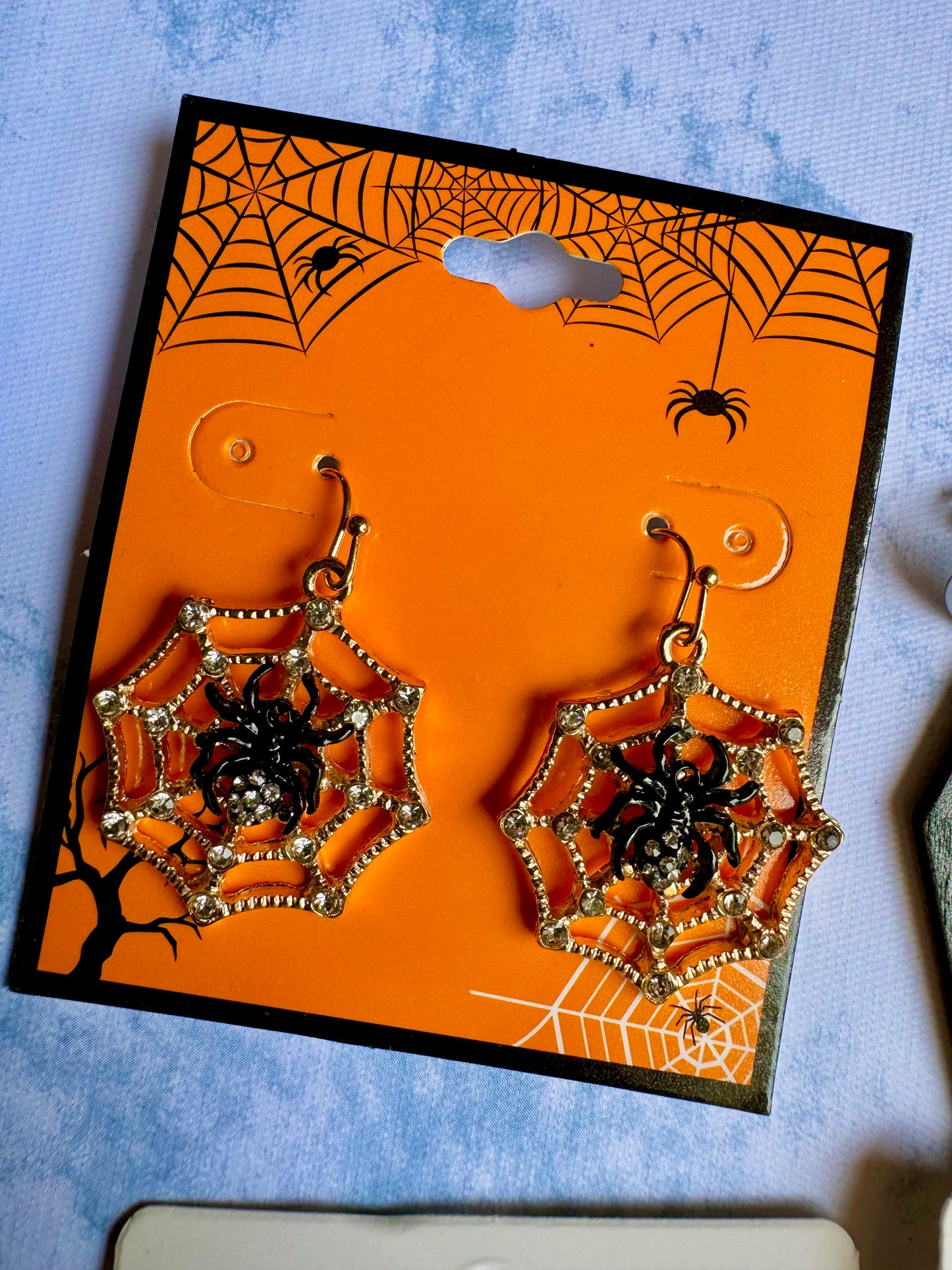 E334 Aretes Araña Halloween