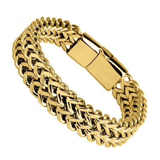 B316D Pulsera caballero acero inoxidable 22cm