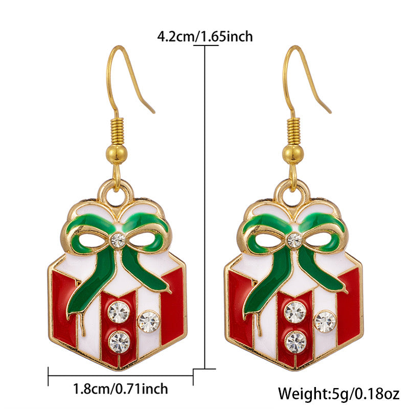 E4461 Aretes regalo de navidad aleacion 2.3cm