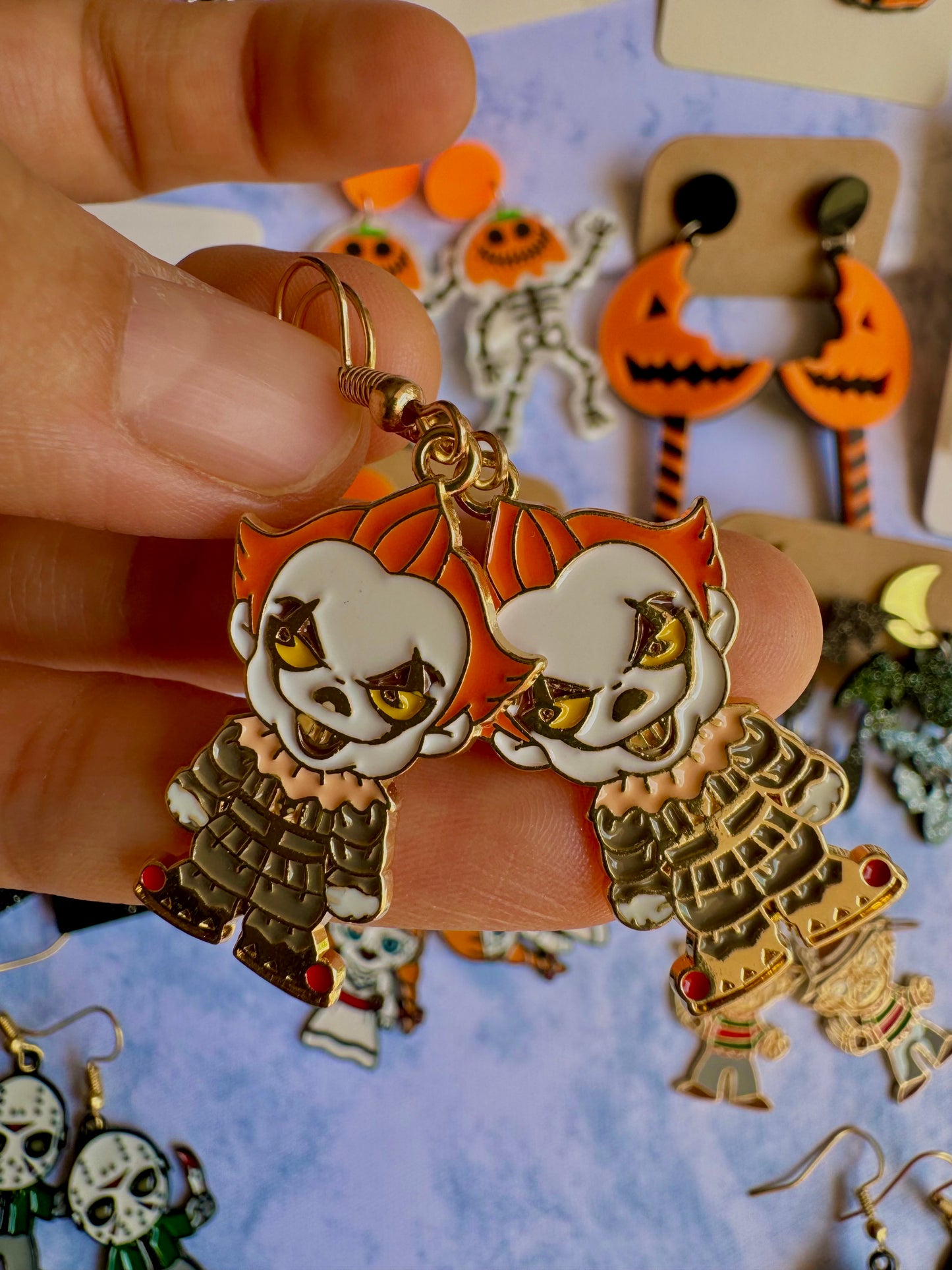 JY30 Aretes Payaso Eso It Halloween