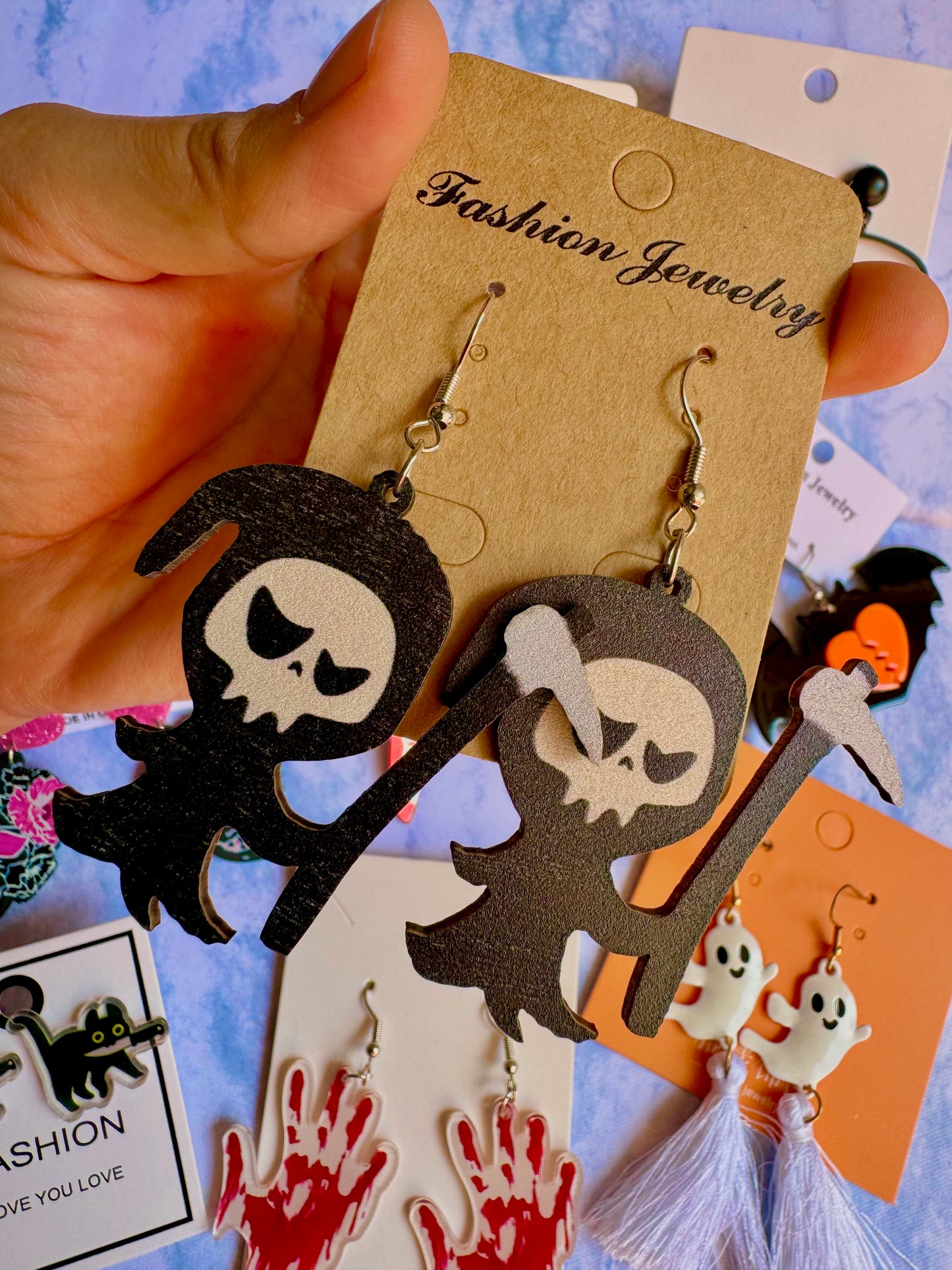 E551 Aretes Esqueleto Halloween