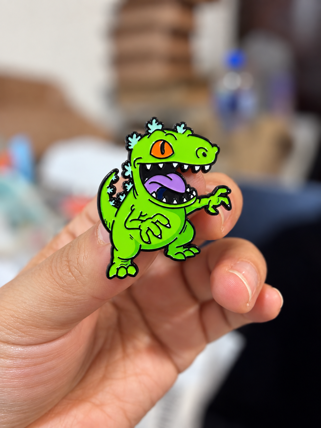 PI001 Pin broche reptar de rugrats para tela accesorio metal esmaltado 3x2cm
