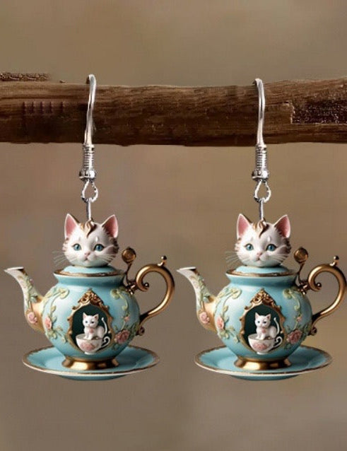 E4746 aretes tetera acrílico 3.5cm