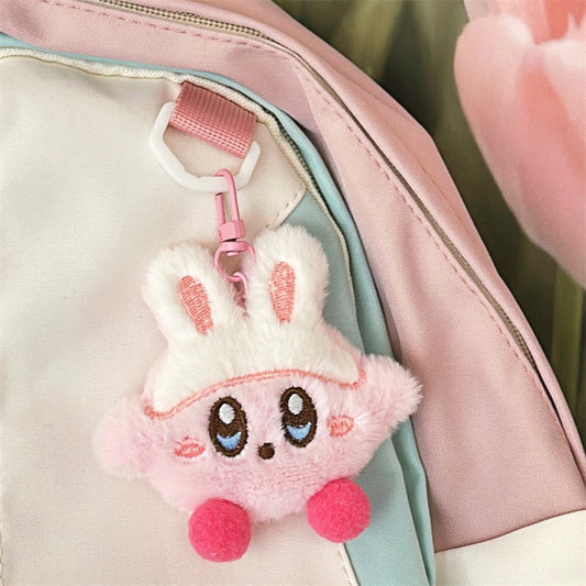 K81 Llavero Kirby de felpa rosa grande