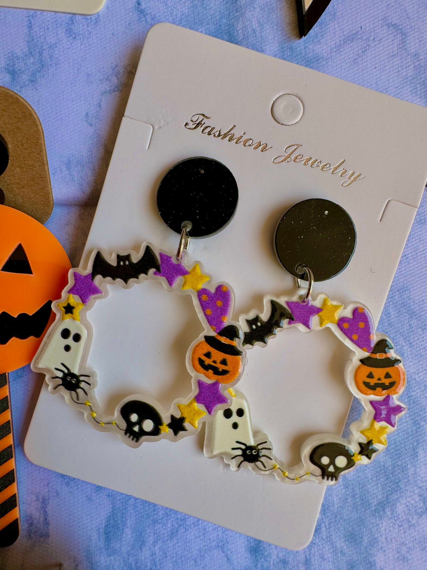 E274 Aretes Aro Halloween