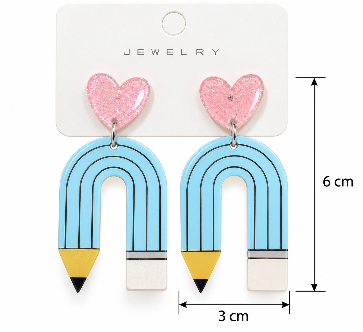 E7504 Aretes lapiz ligeros aleacion