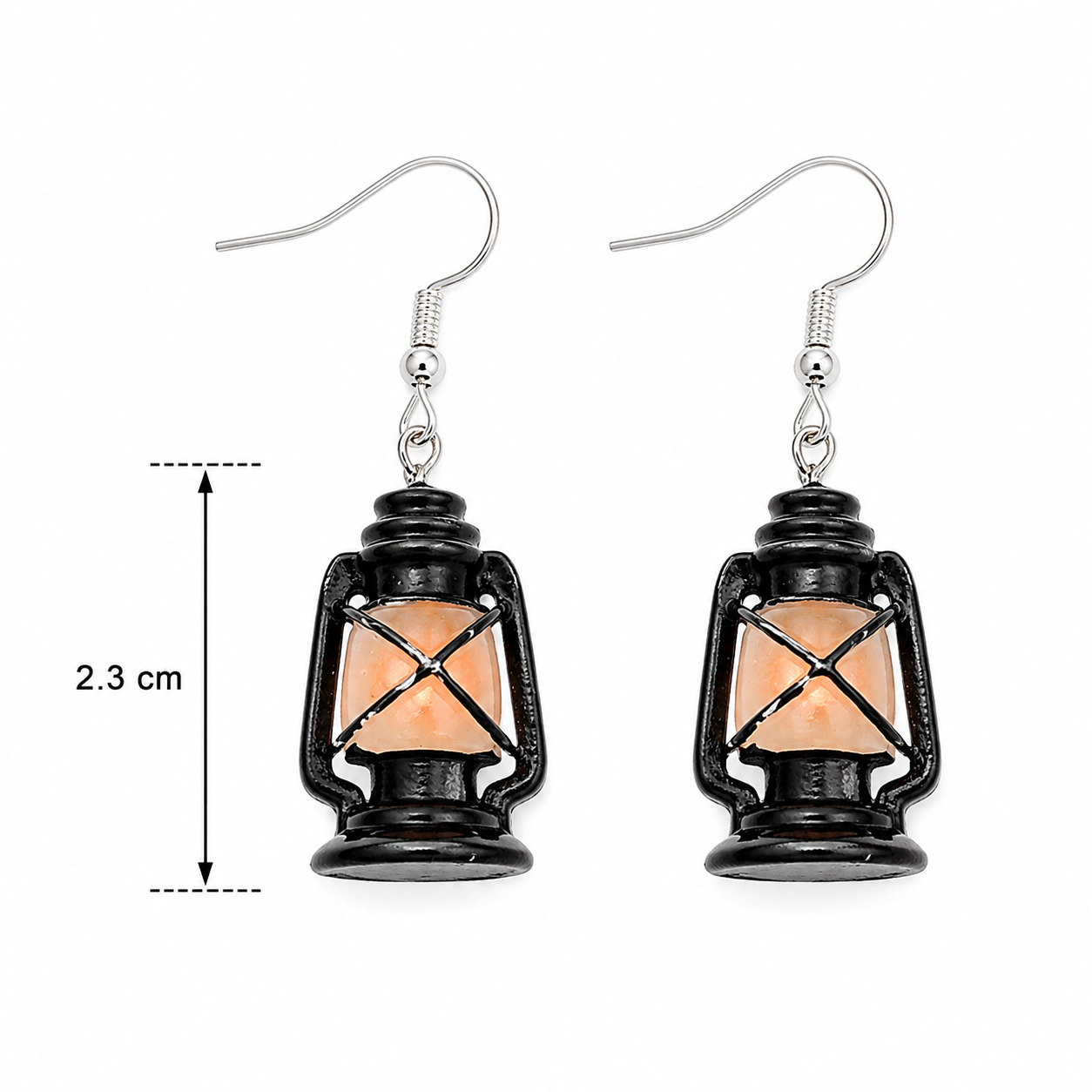 H26 aretes lampara Halloween resina