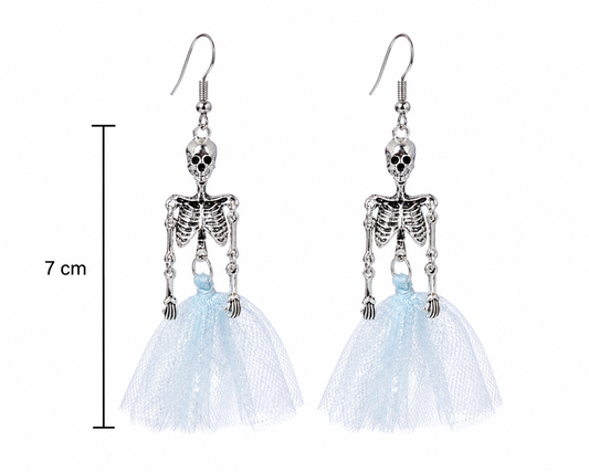 H39 Aretes esqueleto falta azul aleacion