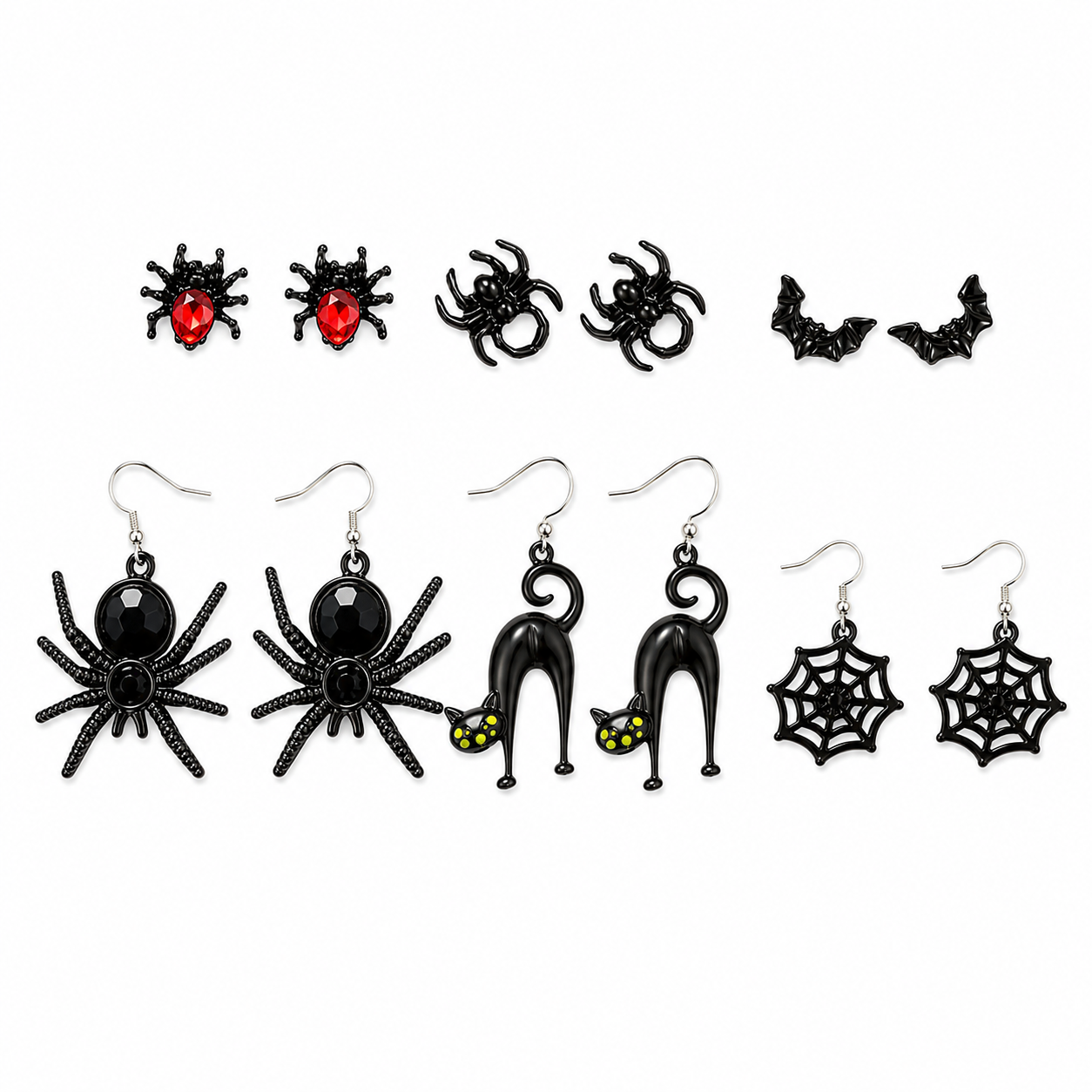 H50 Conjunto de aretes Halloween aleacion 5cm