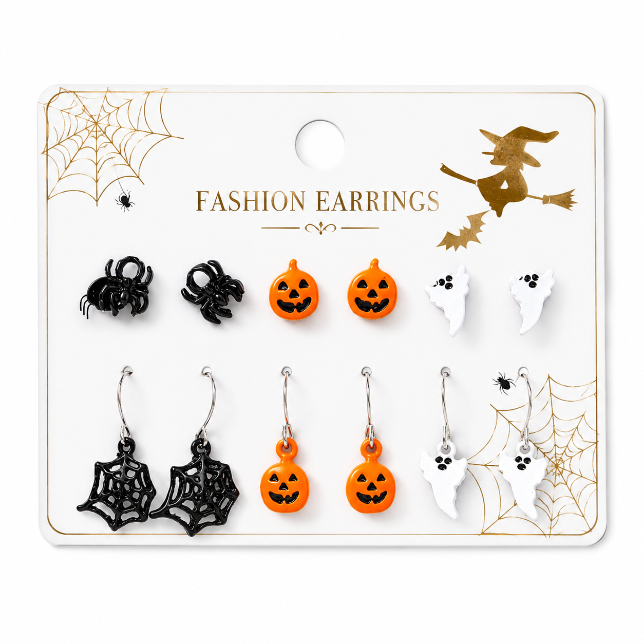 H51 conjunto de aretes Halloween 2cm aleacion