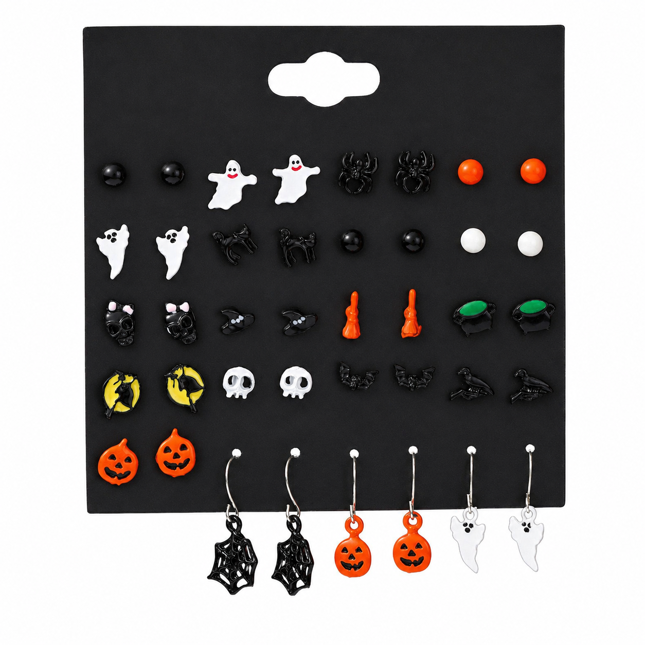 H71 conjunto de aretes Halloween 1cm