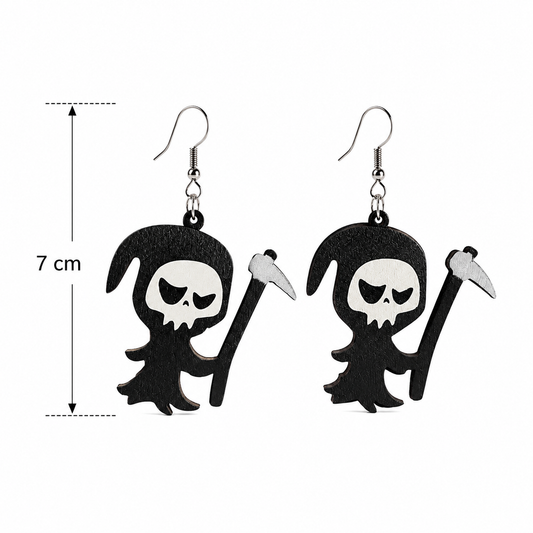 H82 Aretes esqueleto Halloween