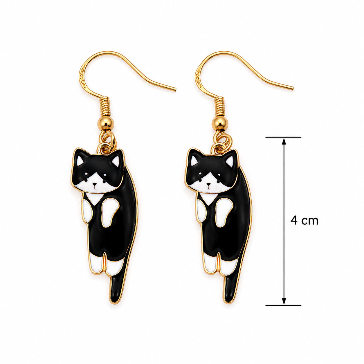 H93 Aretes gato de aleacion