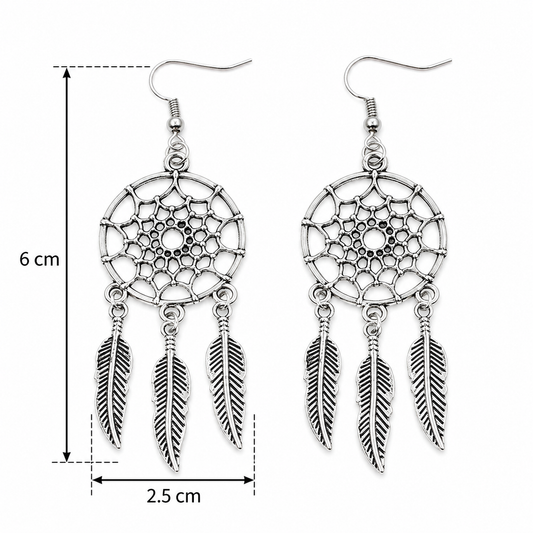 E2880 Aretes atrapasueños de aleacion